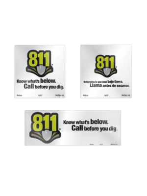 811 Reflective Patch Decals